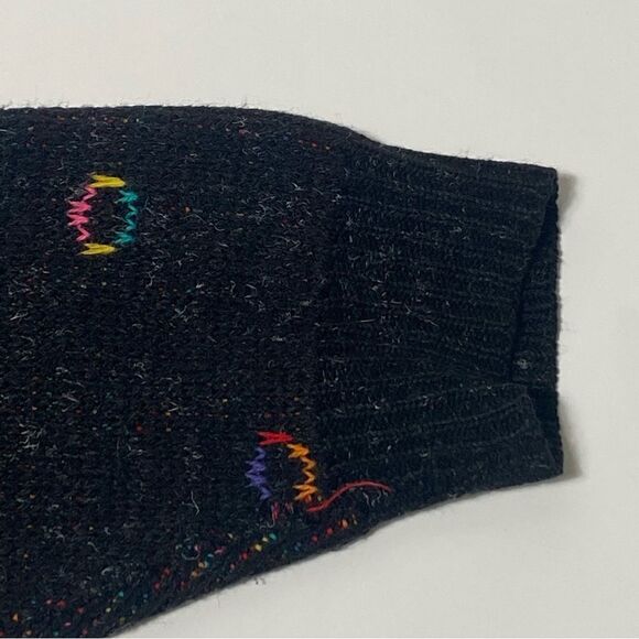 Vintage 80's Nan Dorsey Women's Ribbed Knit High Neck Collar Sweater - Picture 6 of 13